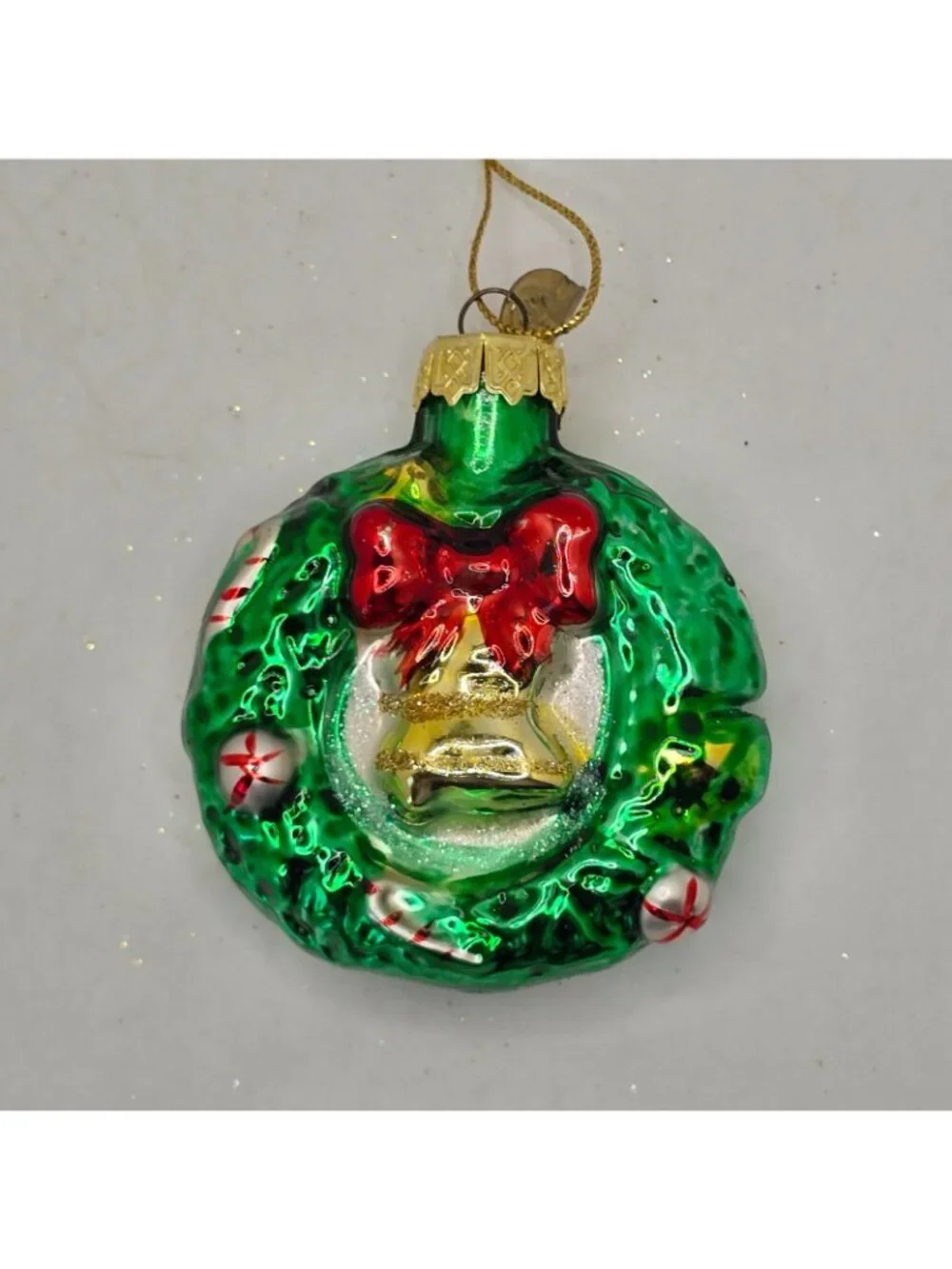 Christmas Ornament Glass Wreath Thomas Pacconi Museum Series 2003 Holiday VTG